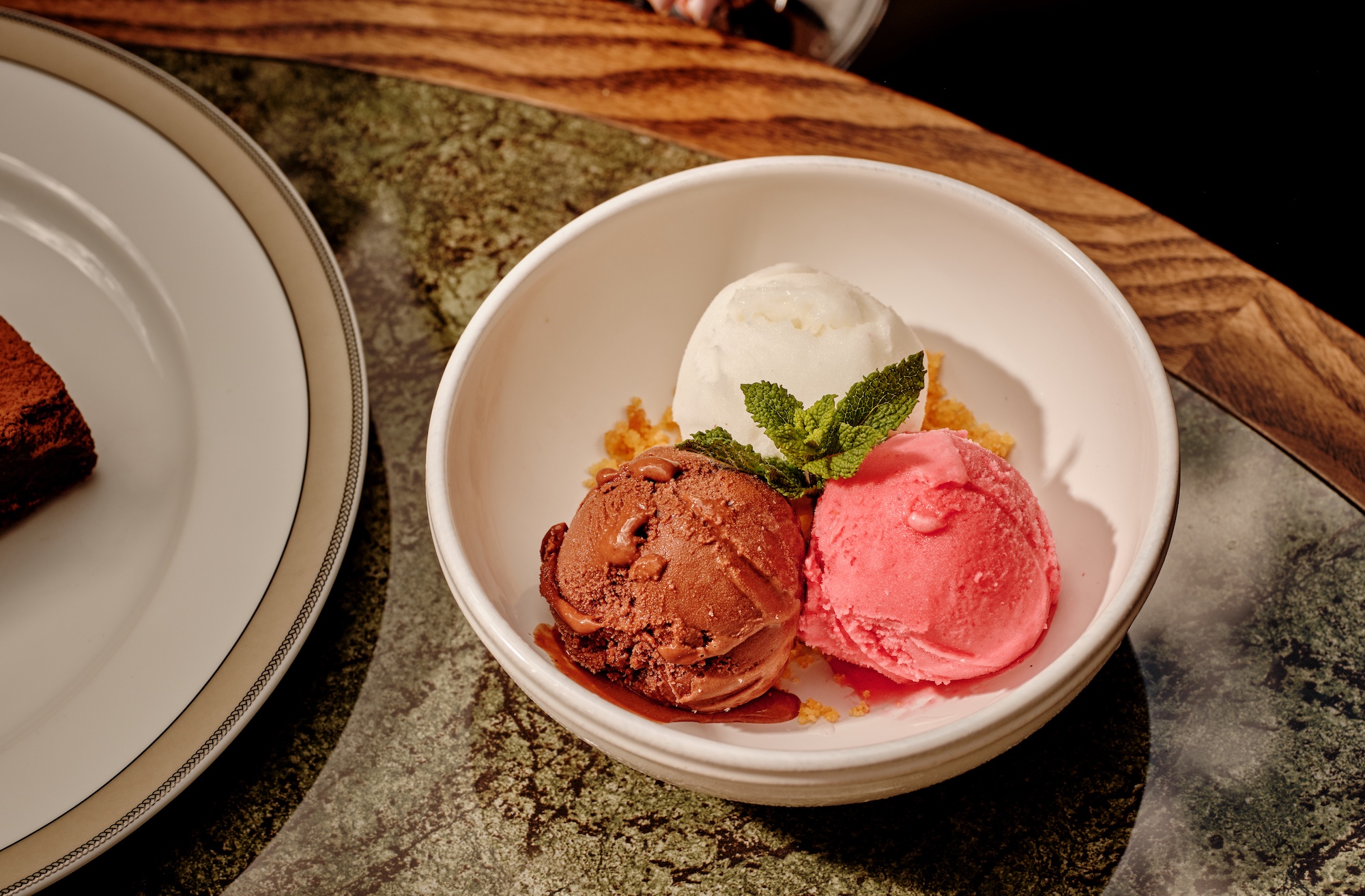 Sorbet selection dessert from the Gaucho Ten £10 lunch menu